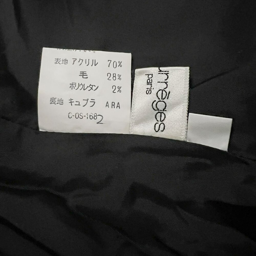 Courrèges batwing wool jacket - image 9